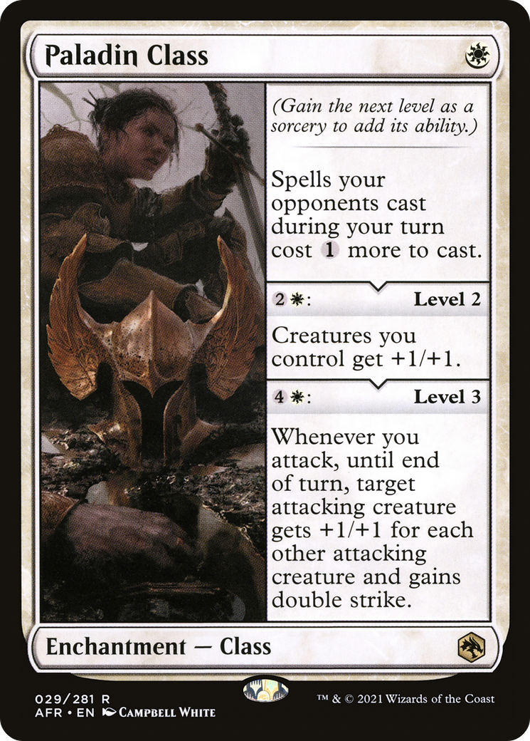 Paladin Class (AFR-029) - Adventures in the Forgotten Realms Foil - Game  Nerdz