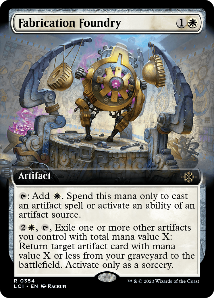 Fabrication Foundry (LCI-354) - The Lost Caverns of Ixalan: (Extended Art) Foil - Game Nerdz Fabrication Foundry (LCI-354) - The Lost Caverns of Ixalan: (Extended Art) Foil - Game Nerdz
