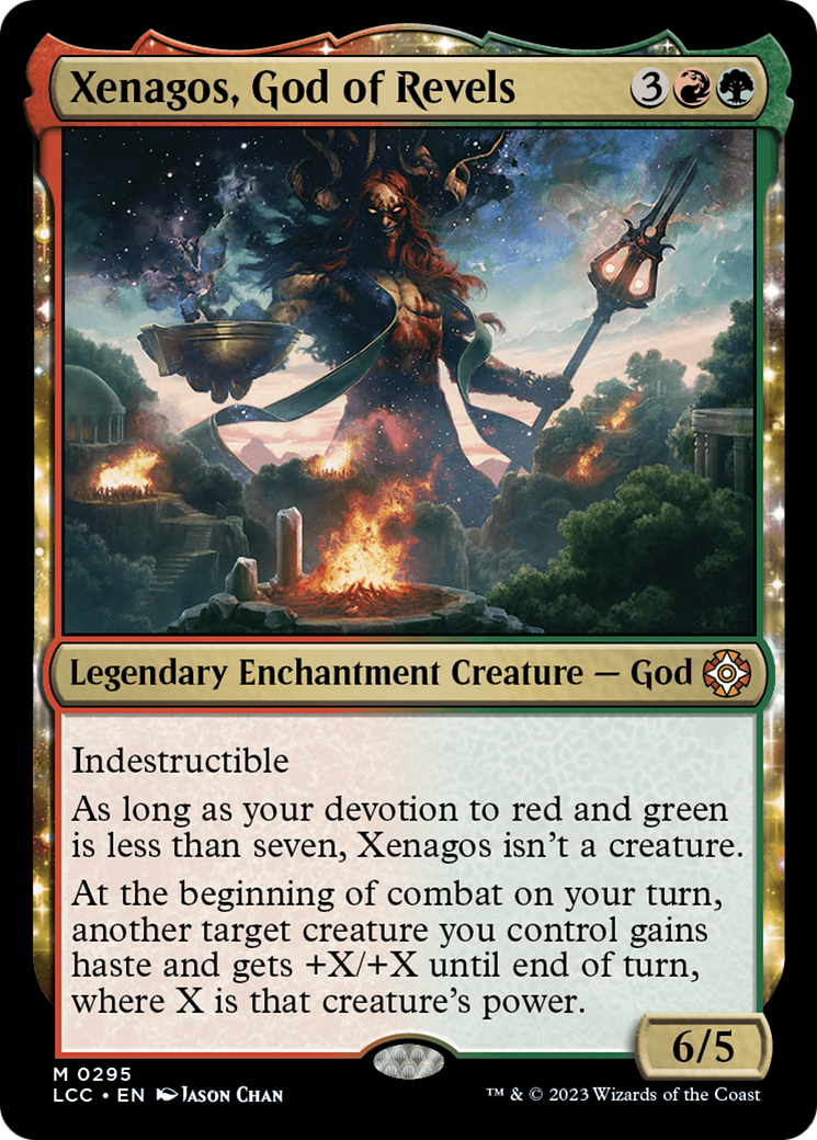 Xenagos, God of Revels (LCC-295) - The Lost Caverns of Ixalan Commander:  (enchantment) - Game Nerdz