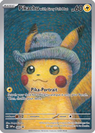 ポケモンカードゲーム Pikachu with Grey Felt Hat Pikachu with Grey Felt Hat 85 - SV Scarlet Violet Promo Cards
