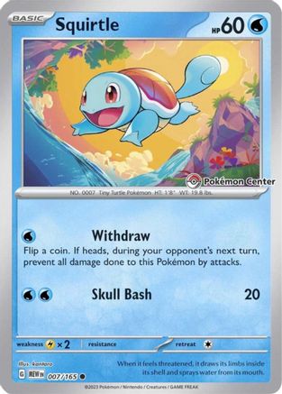 Squirtle - 007/165 (Pokemon Center Exclusive) 7 - SV Scarlet