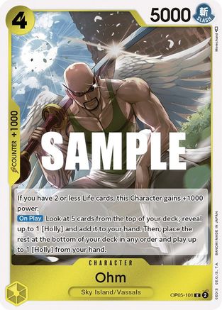 Ohm (OP05-101) Awakening of the New Era Foil - Game Nerdz