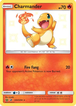 basic charmander pokemon card Charmander (Holo Common) (4/18)