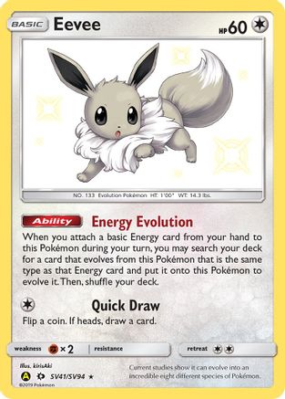 eevee basic pokemon card Pokmon 1999 Shadow Base Set Eevee (Pokemon Trading Card 51/102)