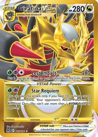 ギラティナVSTAR RRR ARS10 Giratina VSTAR Giratina VSTAR - SWSH11: Lost Origin - Pokemon - TCGplayer.com
