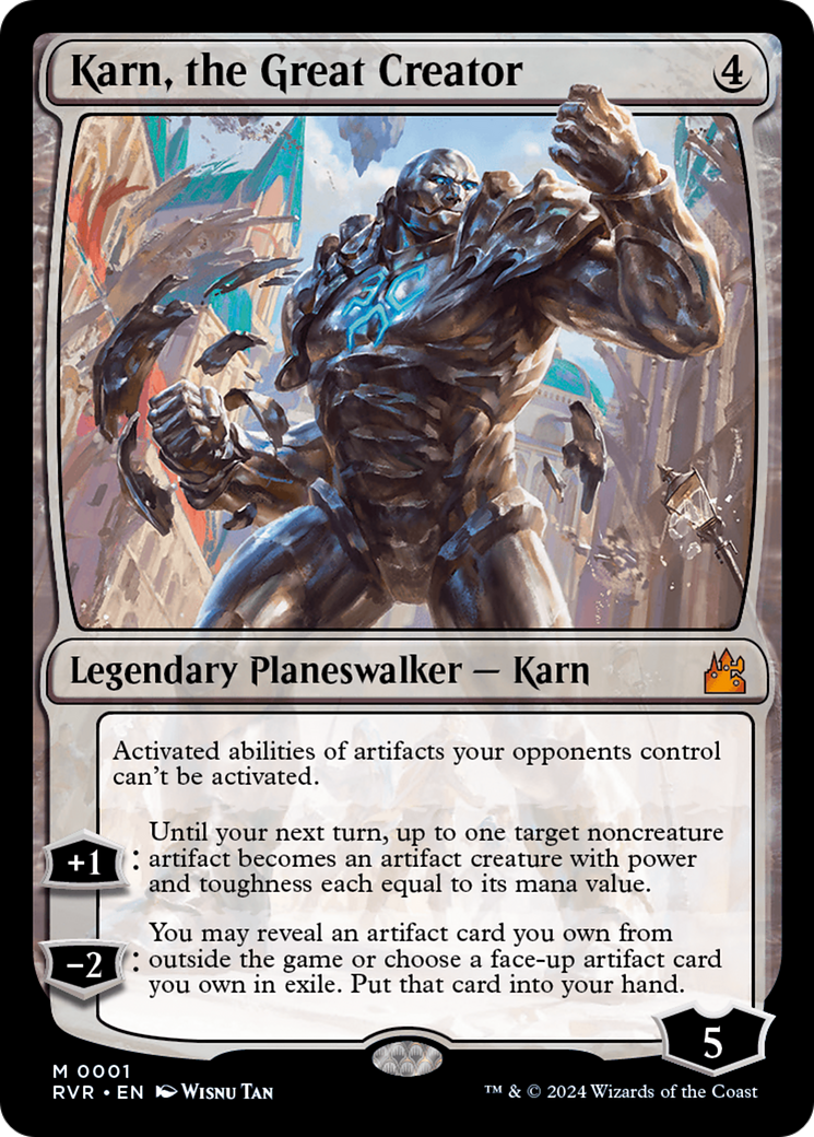 mtg card maker full art Saheeli, Radiant Creator  Aetherdrift Commander (DRC) #3  Scryfall Magic: The Gathering Search The Gathering Karn, the Great Creator (RVR-001)
