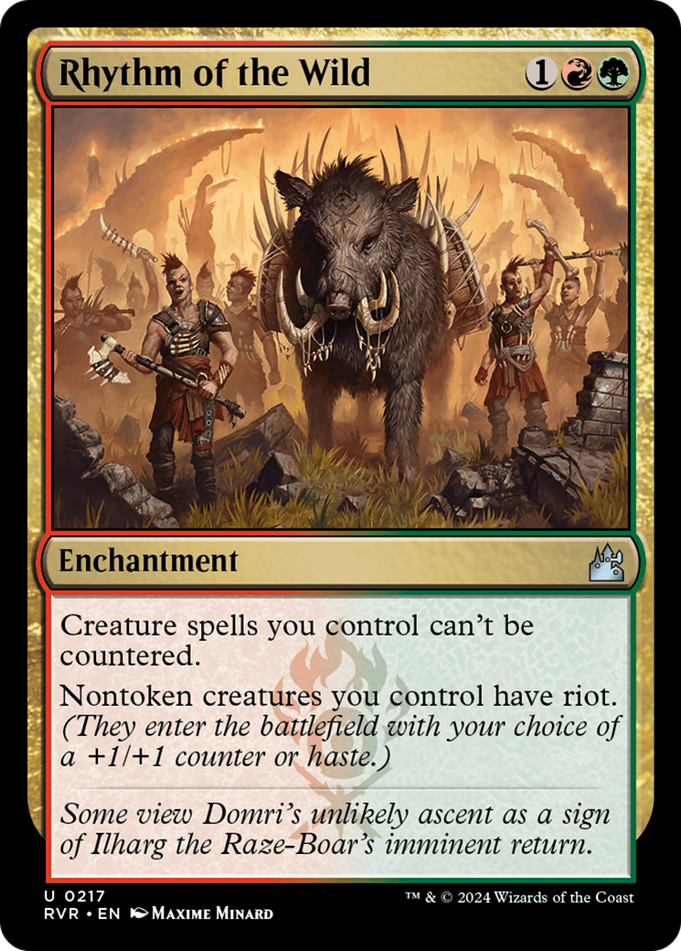 Rhythm of the Wild (RVR-217) - Ravnica Remastered - Game Nerdz Rhythm of the Wild (RVR-217) - Ravnica Remastered - Game Nerdz