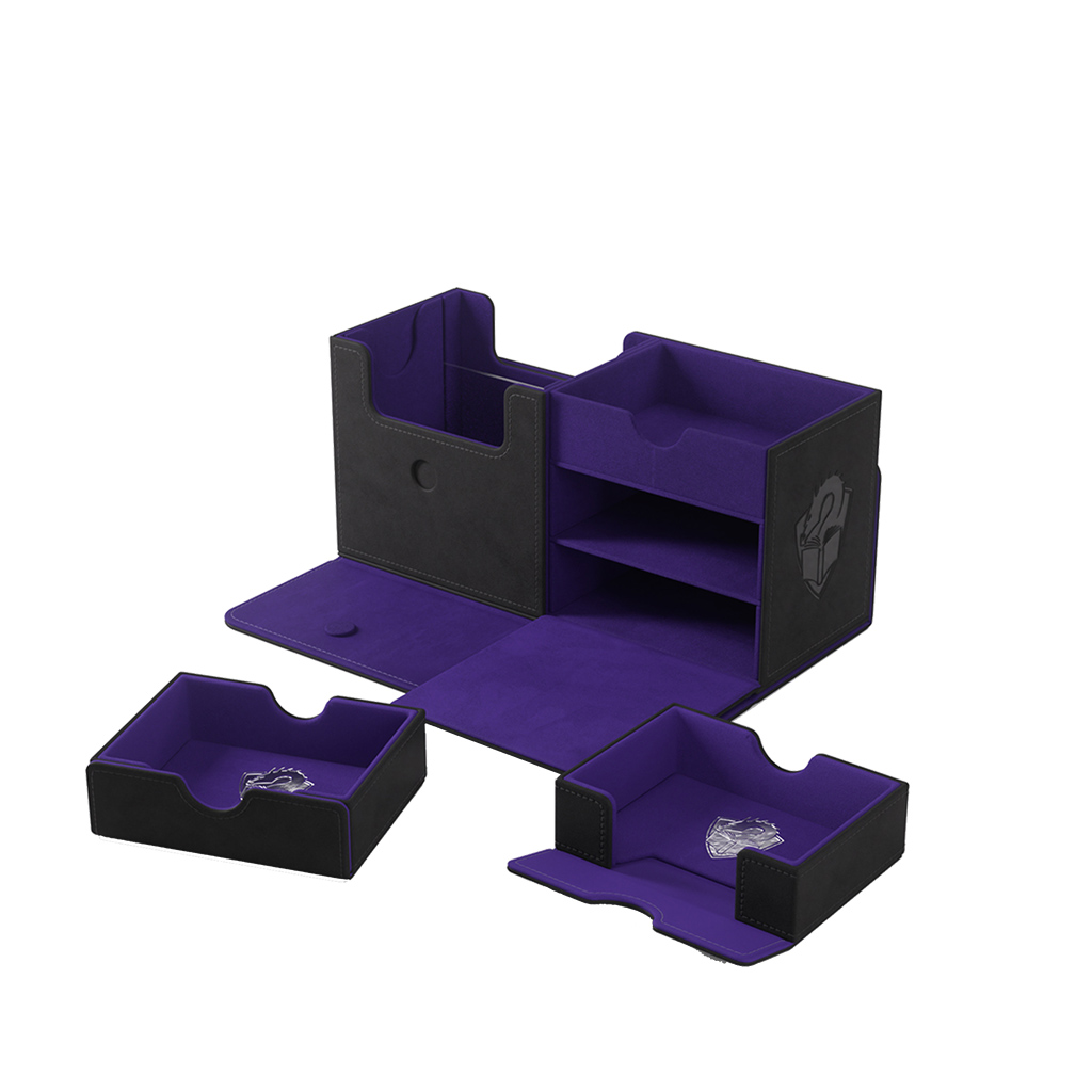 Gamegenic Deck Box: The Academic 133+ XL - Black/Purple (Tolarian