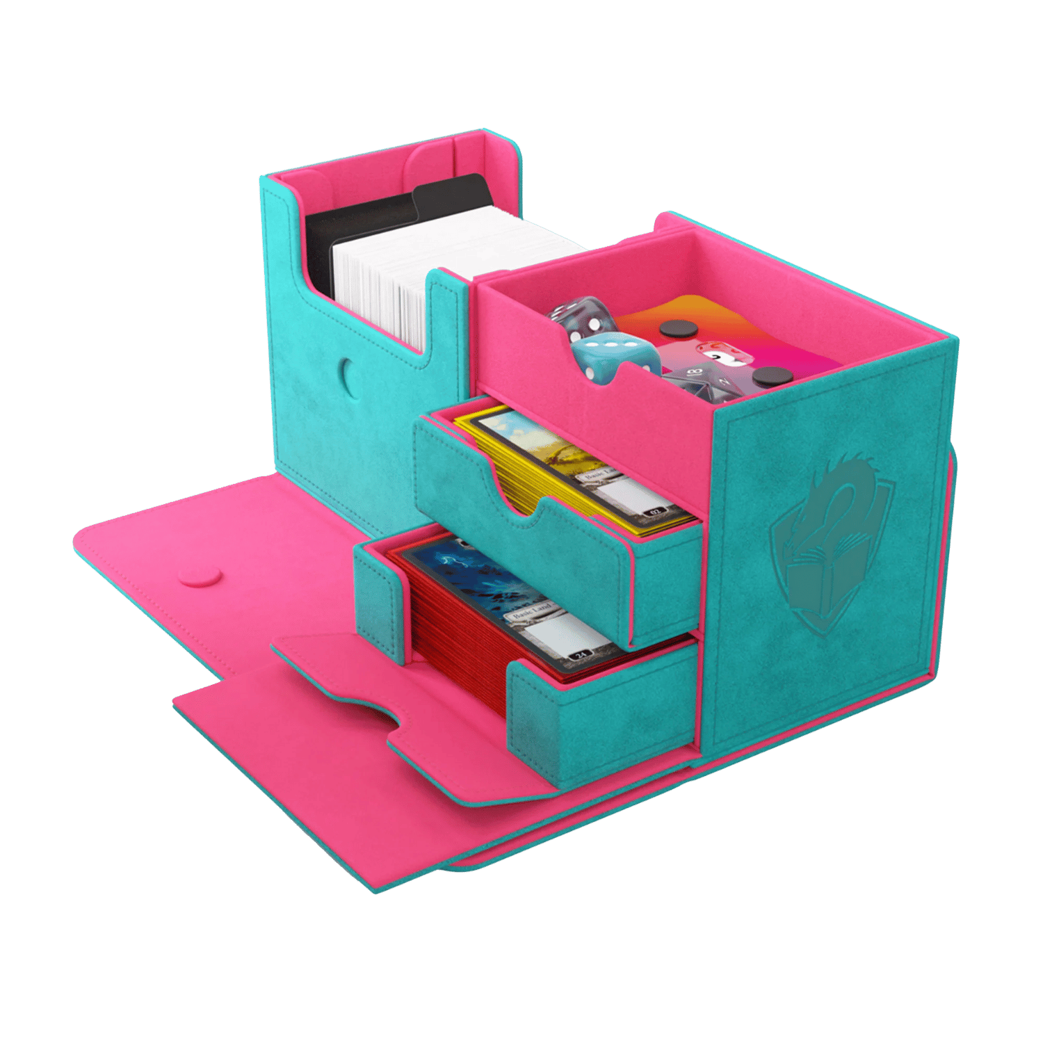 Gamegenic Deck Box: The Academic 133+ XL - Teal/Pink (Tolarian