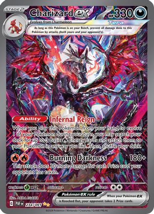 Charizard EX 2024 Pokemon Paldean Fates Special Illustration Rare #234 Card