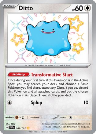 Ditto 201 - SV Paldean Fates Holofoil - Game Nerdz