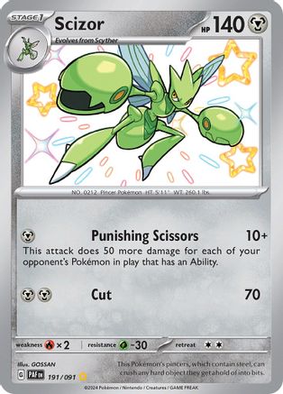Scizor 191 - SV Paldean Fates Holofoil - Game Nerdz