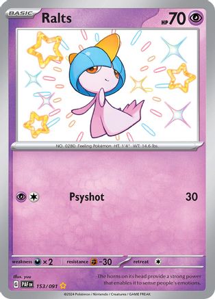 pokemon card ralts POKMON GAME sv4a 258/190 S Evolves from null Type PrimetimePokemon's Blog: Ralts -- Legendary