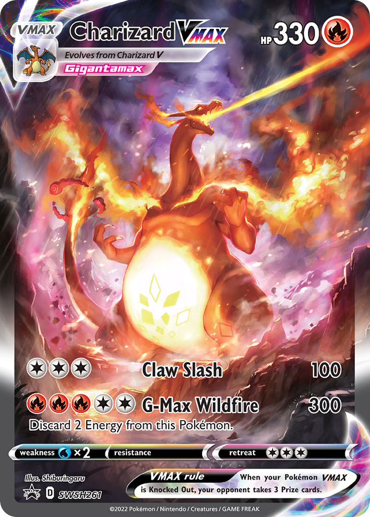 Charizard VMAX SWSH261/298 - SWSH Black Star Promos Holofoil (LP