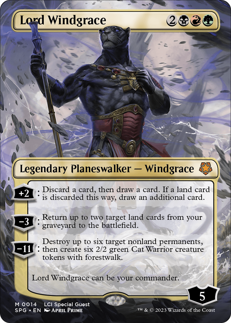Lord Windgrace (SPG-014) - Special Guests (Borderless) Foil - Game Nerdz