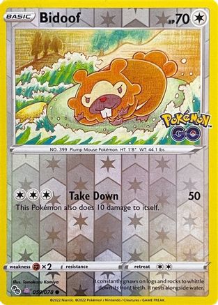 pokemon card bidoof Custom Painted Weakness Fighting 2 Retreat Cost Pokmon Cards 5 Bidoof