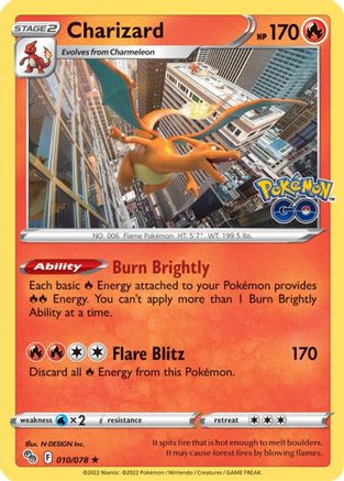 Charizard - Pokemon GO [REVERSE HOLO] | Ozzie Collectables
