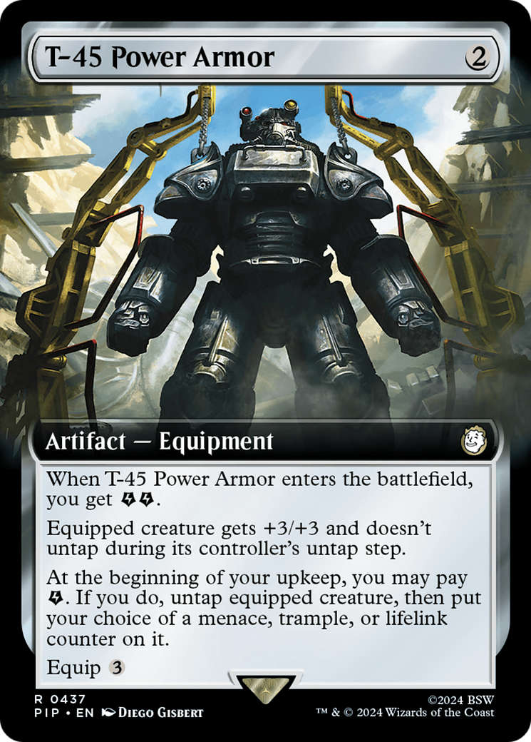 T-45 Power Armor (PIP-437) - Fallout: (Extended Art) - Game Nerdz