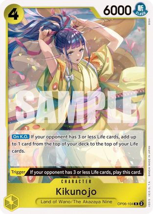 Kikunojo (OP06-104) Wings of the Captain Foil - Game Nerdz