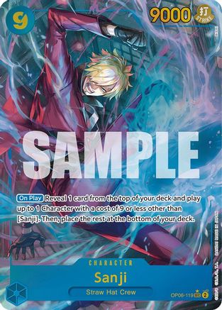 Sanji (Alternate Art) (OP06-119) Wings of the Captain Foil - Game