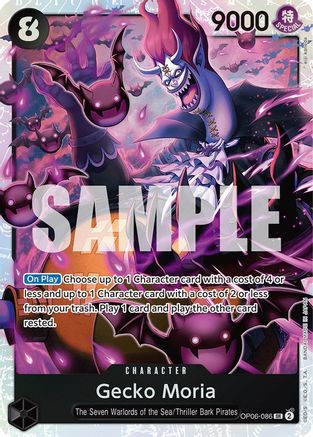 Gecko Moria (086) (OP06-086) Wings of the Captain Foil - Game Nerdz