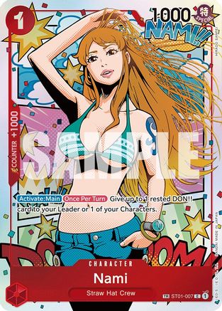 Nami (Alternate Art) (ST01-007) Wings of the Captain Foil - Game Nerdz