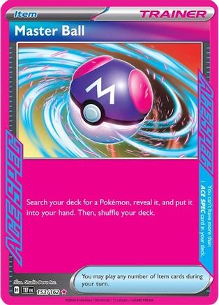 pokemon ultra ball card value SR [M2a 216/193](High Class Pack "MEGA Dream ex") Search your deck for a Pokemon Master Ball 153 - SV05