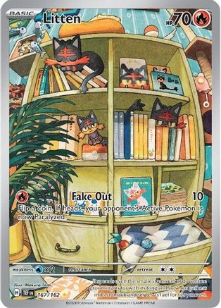 167-162 Litten Illustrazione Rara TEF Cronoforze ITA NM