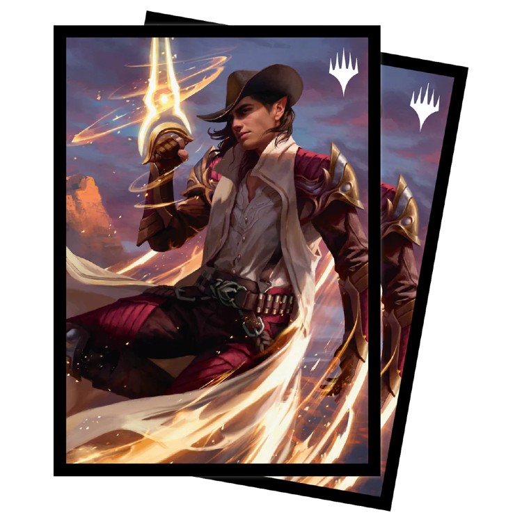 Ultra Pro Sleeves: MTG - Outlaws of Thunder Junction - Kellan, the Kid Key Art (100ct) - Game Nerdz Ultra Pro Sleeves: MTG - Outlaws of Thunder Junction - Kellan, the Kid Key Art (100ct) - Game Nerdz