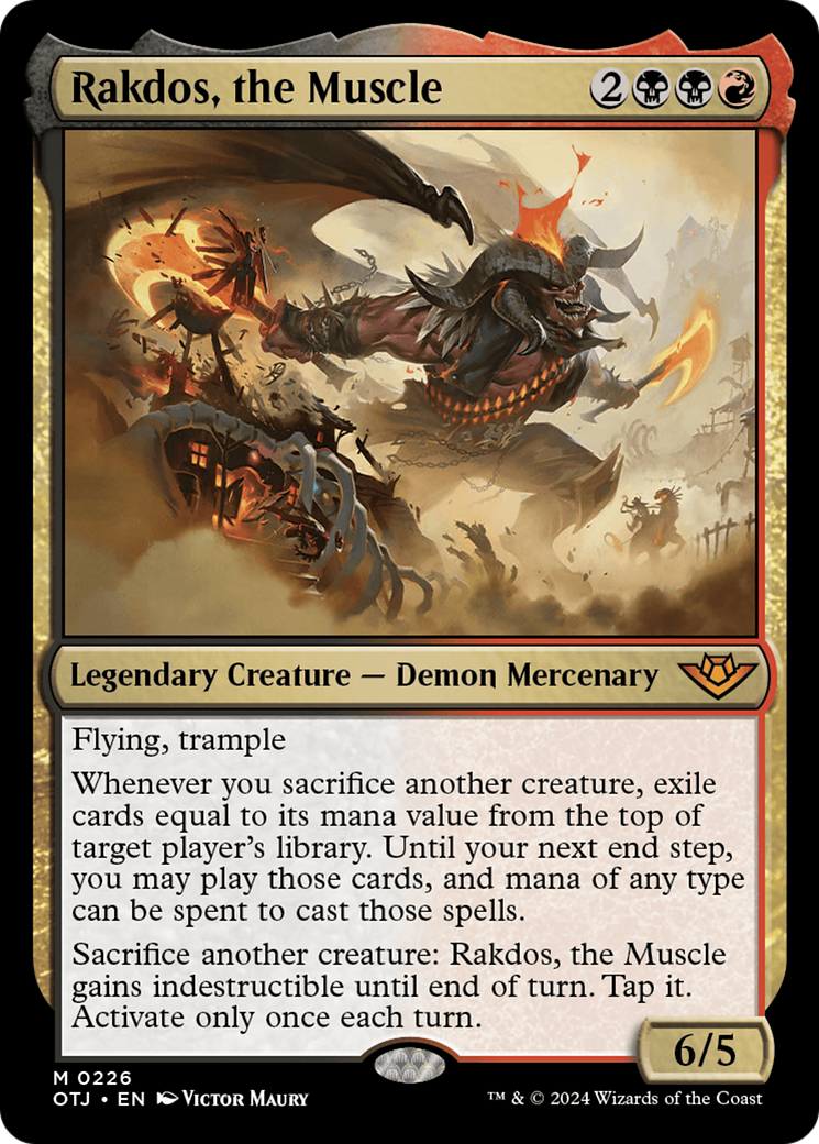 Rakdos, the Muscle (OTJ-226) - Outlaws of Thunder Junction - Game Nerdz