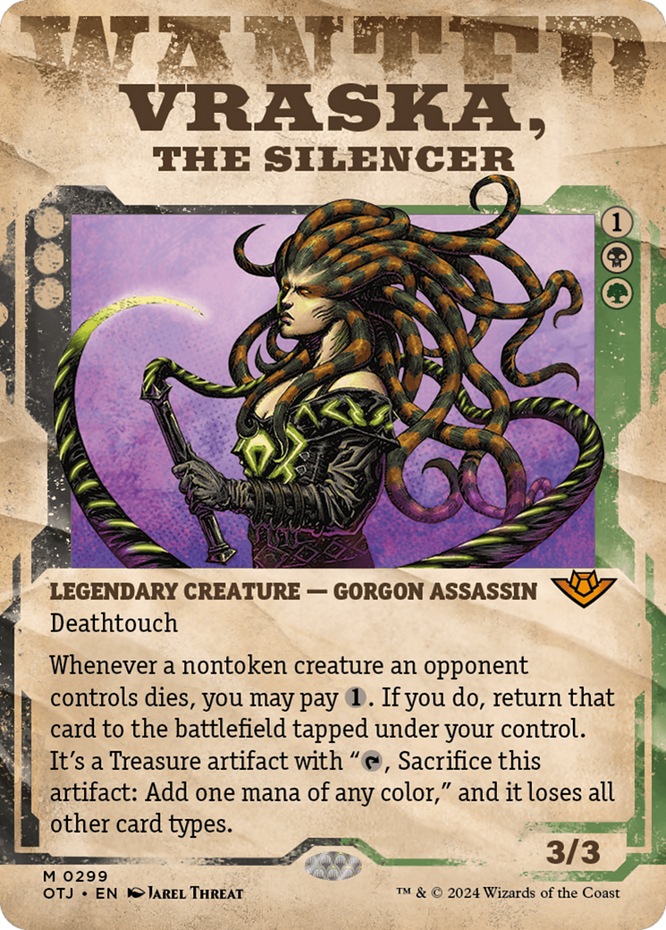 mtg wanted poster cards Venssu Themed Deck Box with Commander Display Slash Carrying On His Will Singles Outlaws of Thunder Junction Mastery