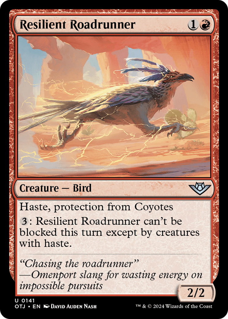 Resilient Roadrunner (OTJ-141) - Outlaws of Thunder Junction Foil - Game  Nerdz
