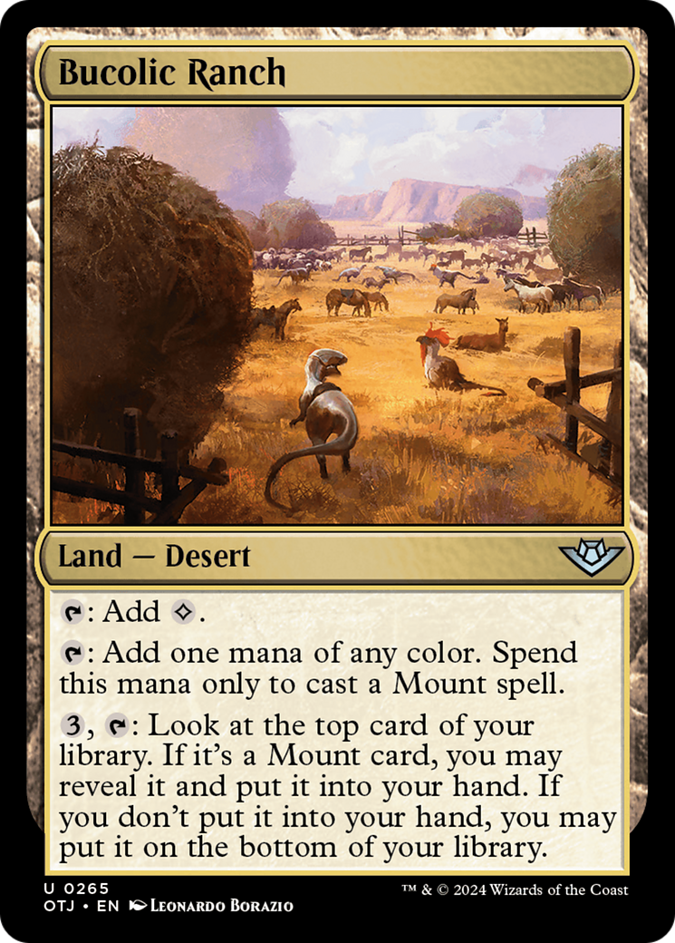 Bucolic Ranch (OTJ-265) - Outlaws of Thunder Junction Foil - Game Nerdz