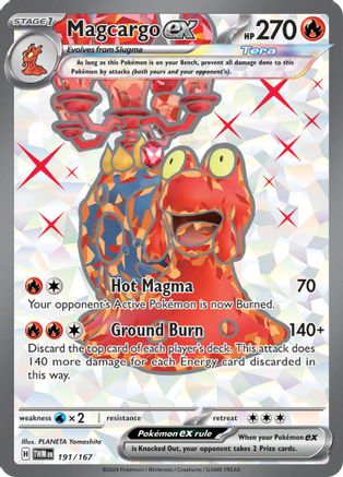 Magcargo ex 191 - SV06 Twilight Masquerade Holofoil - Game Nerdz