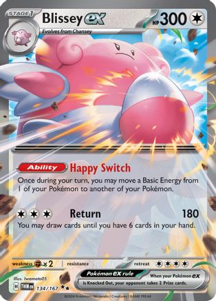 Blissey ex 134 - SV06 Twilight Masquerade Holofoil - Game Nerdz