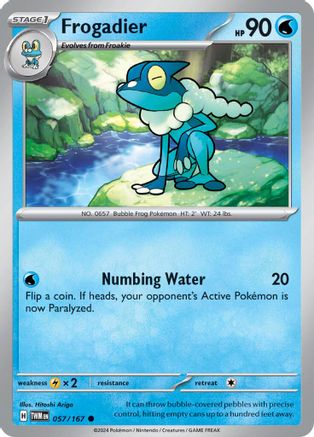 pokemon card frogadier TCG - SM9a - 013/055 (C) this item offers a spectacular aesthetic for a gallery Frogadier - SM - Unbroken