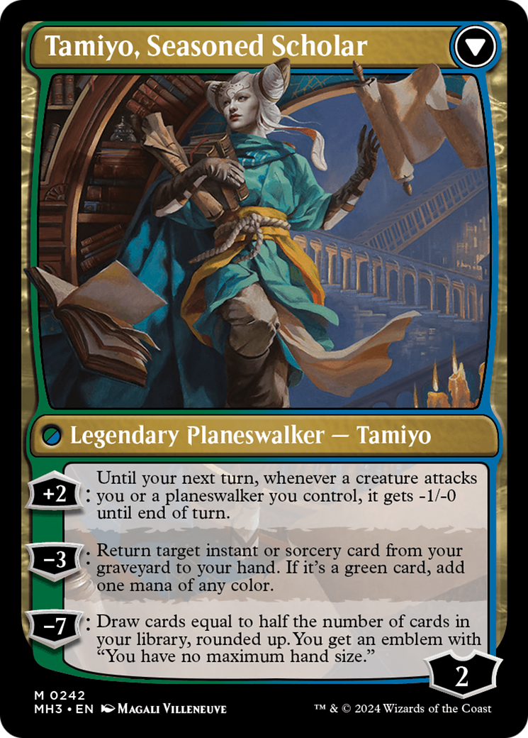 Tamiyo, Inquisitive Student // Tamiyo, Seasoned Scholar (MH3-242