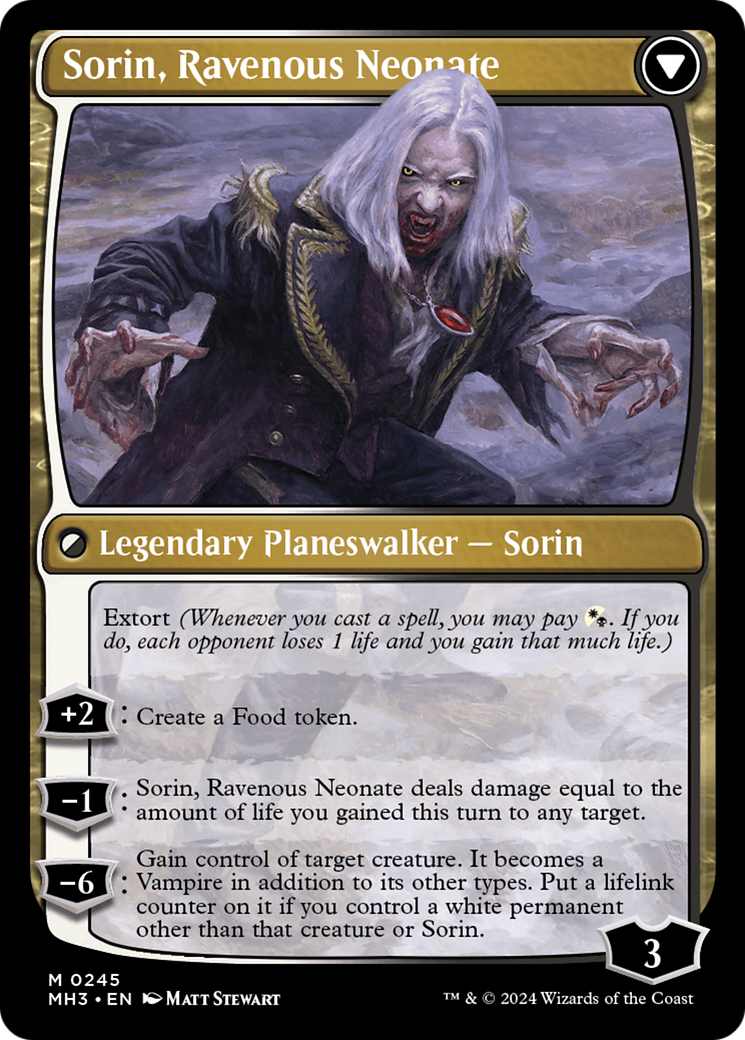 Sorin of House Markov // Sorin, Ravenous Neonate (MH3-245