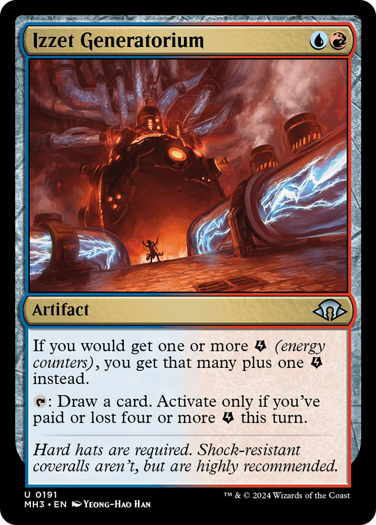 mtg mh3 energy cards Creative Commander Deck [Regular/Collector] 10 double Izzet Generatorium (MH3-191) - Modern
