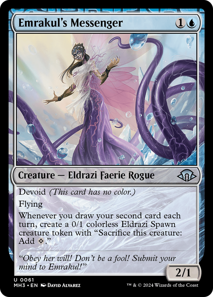 mtg eldrazi card draw Spawn // Clue Double-Sided Token [Modern Horizons 3 Tokens] hedron archive PrintMTG