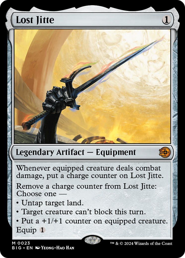 the big score mtg card list Lost Jitte (BIG-023)