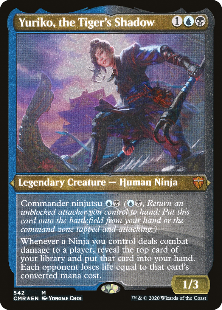 Yuriko, the Tiger's Shadow (CMR-542) - Commander Legends Etched Foil - Game  Nerdz