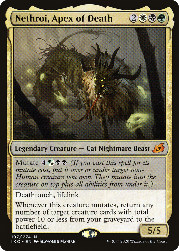 MtG Ikoria: Lair of Behemoths Mythic Rare Nethroi, Apex of Death #197