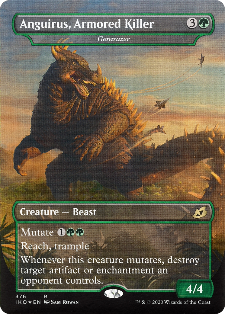 Gemrazer (IKO-376) - Ikoria: Lair of Behemoths / Anguirus, Armored Killer  (Borderless) - Game Nerdz