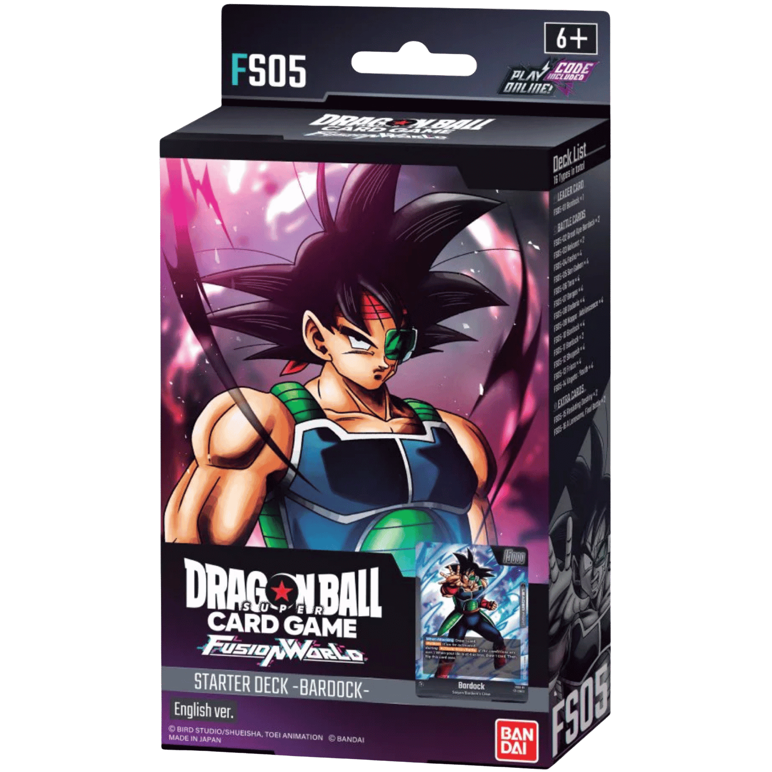 Dragon Ball Super TCG: Fusion World Bardock Starter Deck FS05