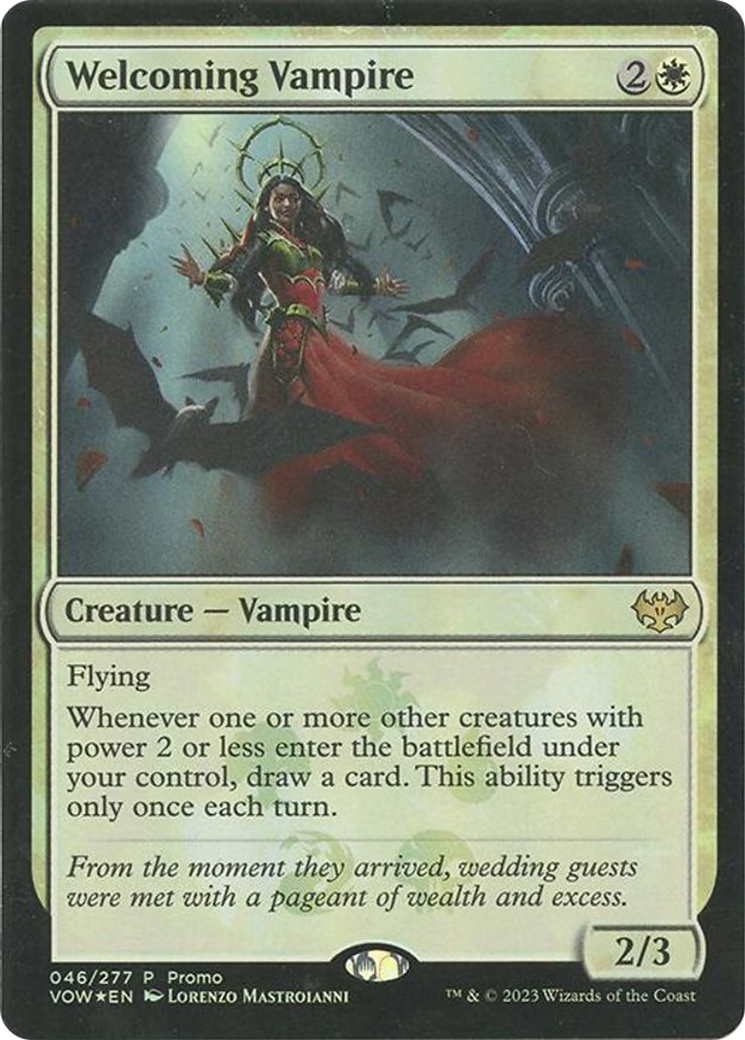 Welcoming Vampire (MEDIA-46) - Innistrad: Crimson Vow Promos Foil - Game  Nerdz