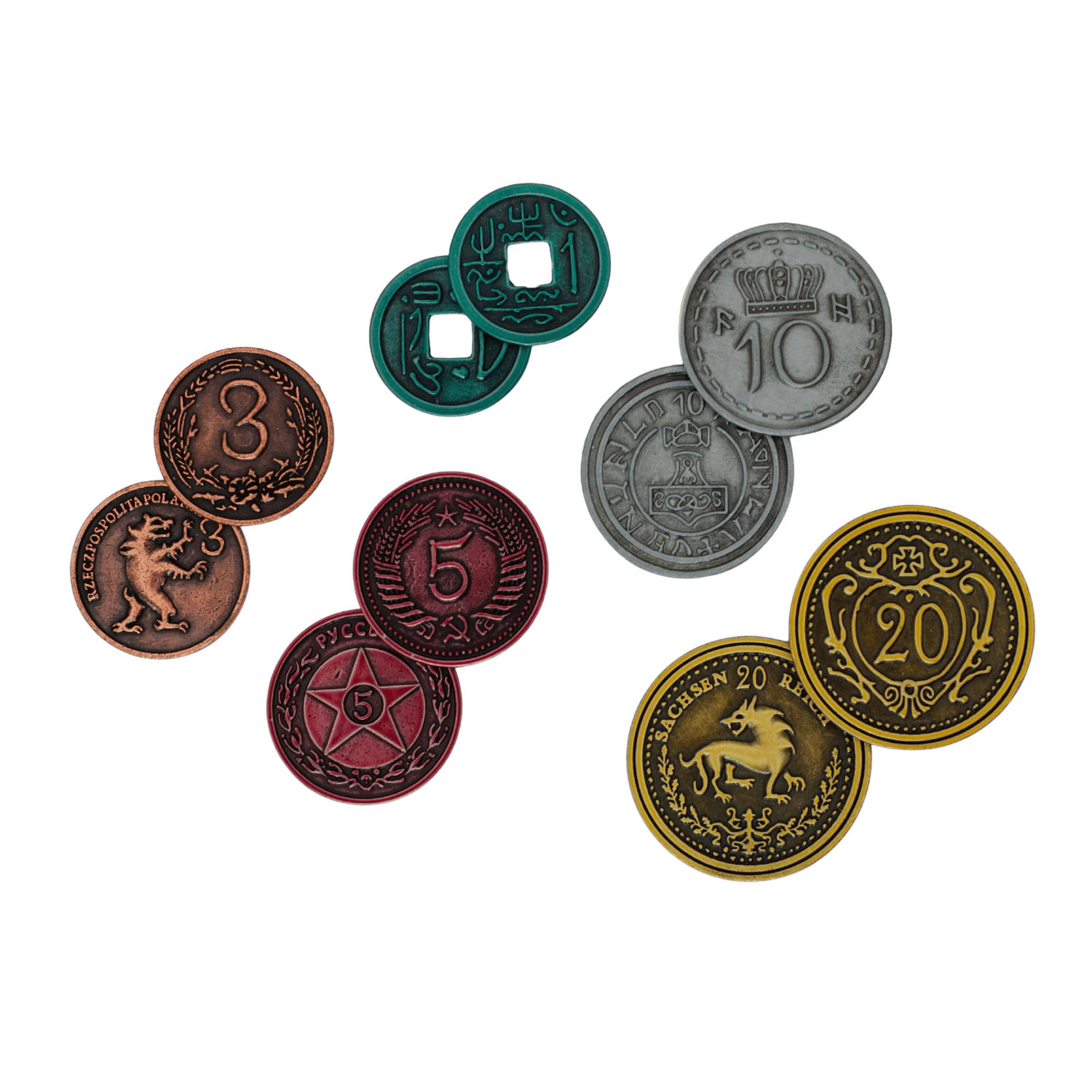 Scythe/Expeditions: Metal Coins (80ct) - Game Nerdz
