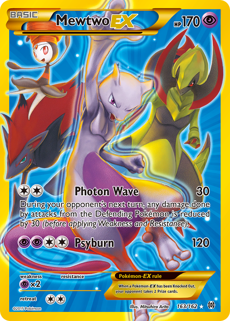 Pokemon Mewtwo EX holo XY Breakthrough 2015 vintage (Gebraucht) in