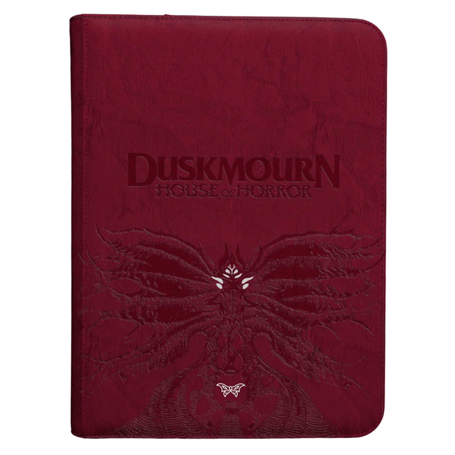 MTG：ダスクモーン戦慄の館　9ポケットバインダー　Ultra•PRO Ultra Pro Binder: MTG Duskmourn - Creepy Leather-Bound Set Symbol