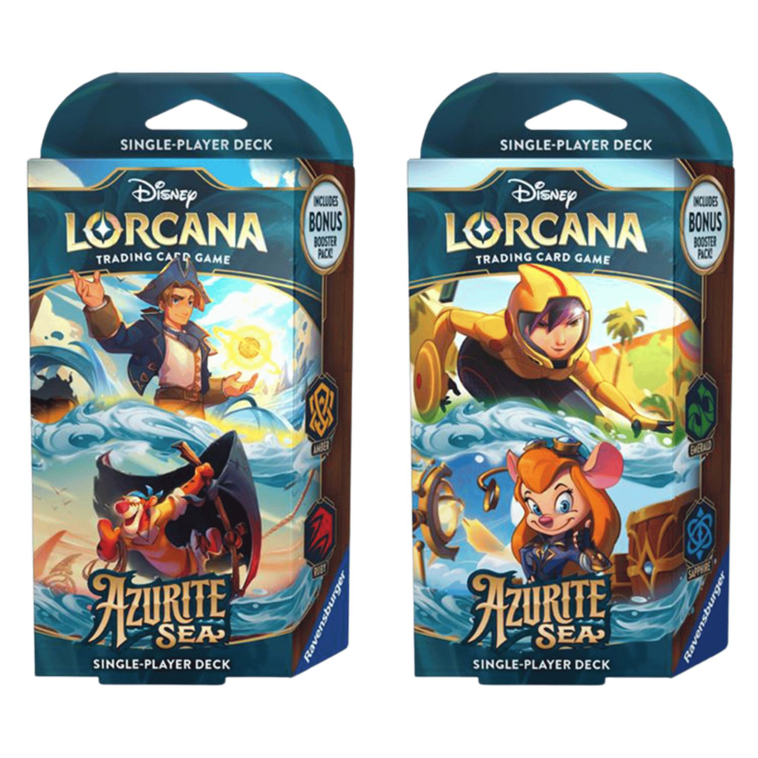 Disney Lorcana TCG: Azurite Sea - Starter Deck (Set of 2) - Game Nerdz